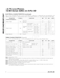 MAX1240AESA/V+T Datasheet Pagina 4