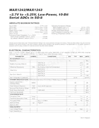 MAX1242BESA/V+T數據表 頁面 2