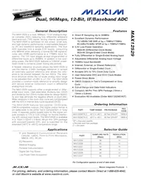 MAX12529ETK+TD Datasheet Copertura