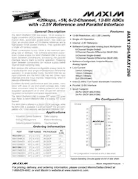 MAX1294BCEI-T Datasheet Copertura