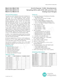 MAX1309ECM/V+T Datasheet Cover