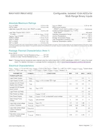 MAX14001AAP+T Datenblatt Seite 2