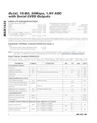 MAX1434ECQ+D Datasheet Pagina 2