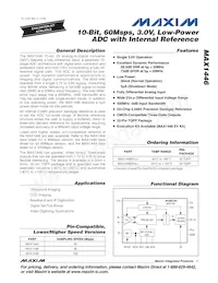 MAX1446GHJ+T Datasheet Copertura