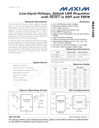 MAX1589ETT300+T Datenblatt Cover