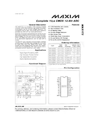 MAX172BMRG/883B數據表 封面