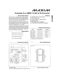 MAX173CWG數據表 封面