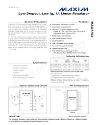 MAX1793EUE18 Datasheet Cover