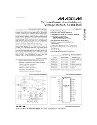 MAX503CAG+TG002數據表 封面