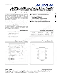 MAX5101BEUE Datasheet Copertura