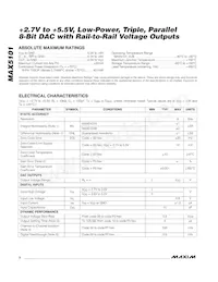 MAX5101BEUE Datasheet Pagina 2