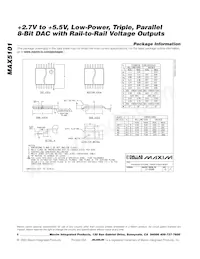 MAX5101BEUE Datasheet Pagina 8