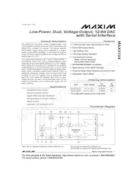 MAX5104CEE+TG002 Datenblatt Cover