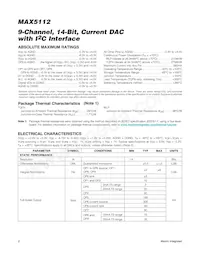 MAX5112GWX+TG074 Datasheet Pagina 2