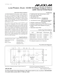 MAX5155BEPE Datasheet Cover