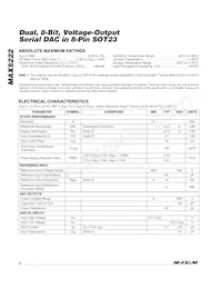 MAX5222EKA+TG0N Datenblatt Seite 2