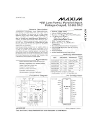 MAX530BEWG數據表 封面