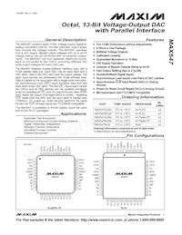 MAX547BCMH+TDG11 Datenblatt Cover