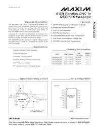 MAX5480BEEE Datasheet Copertura