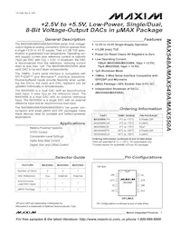MAX550AC/D數據表 封面