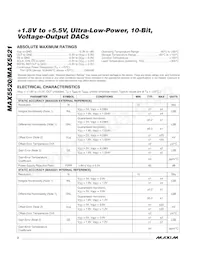 MAX5520ETC+ Datasheet Pagina 2