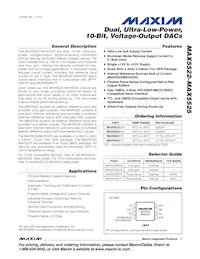 MAX5525ETC+ Datasheet Copertura