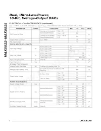 MAX5525ETC+ Datasheet Pagina 4