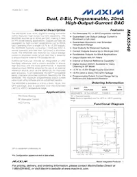 MAX5548ETE+T Datenblatt Cover