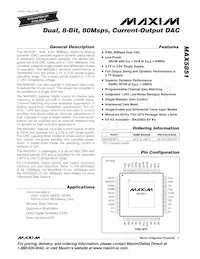 MAX5851ETL+T Datasheet Cover