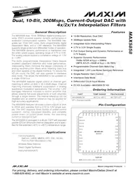 MAX5858ECM+D Datenblatt Cover