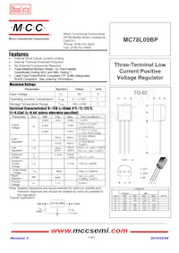 MC78L09BP-AP Datenblatt Cover