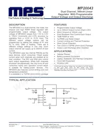 MP20043DGT-D-LF-P Datasheet Cover