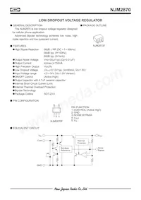 NJM2870F48-TE1數據表 封面