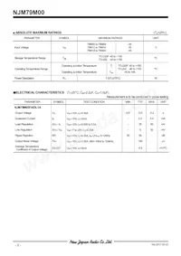 NJM79M15FA Datasheet Pagina 3