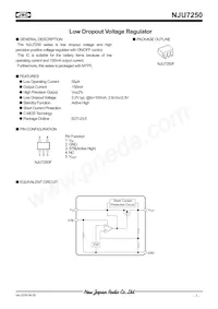 NJU7250F25-TE1 Datenblatt Cover