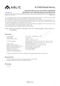 S-1142C35H-E6T2U Datasheet Copertura