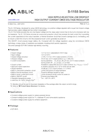 S-1155B50-U5T1U Datasheet Copertura