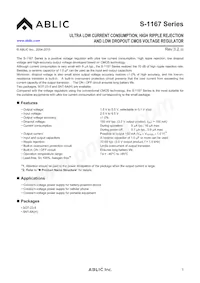 S-1167B55-I6T2G Datasheet Cover