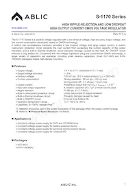 S-1170B55PD-OUOTFG Datasheet Cover