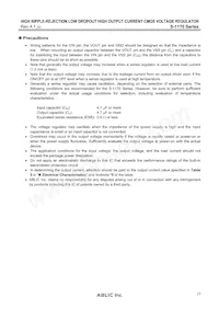 S-1170B55PD-OUOTFG Datasheet Pagina 17