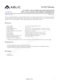 S-1317A10-A4T2U4 Datasheet Cover