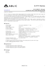 S-1711H2518-M6T1G Datasheet Cover