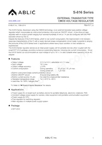 S-816A34AMC-BAIT2G Datasheet Cover