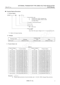 S-816A34AMC-BAIT2G Datasheet Page 3