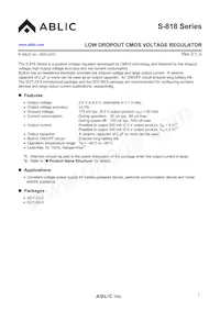 S-818A40AUC-BGUT2U Datasheet Cover