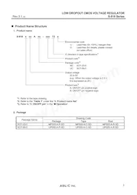 S-818A40AUC-BGUT2U Datasheet Pagina 3