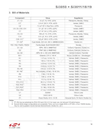 SI3019-F-KS Datasheet Pagina 19