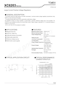 XC6203P602PR-G Datasheet Cover