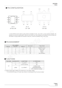 XC6220D501PR-G Datasheet Pagina 3