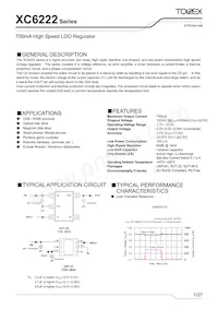 XC6222D501PR-G Datasheet Cover